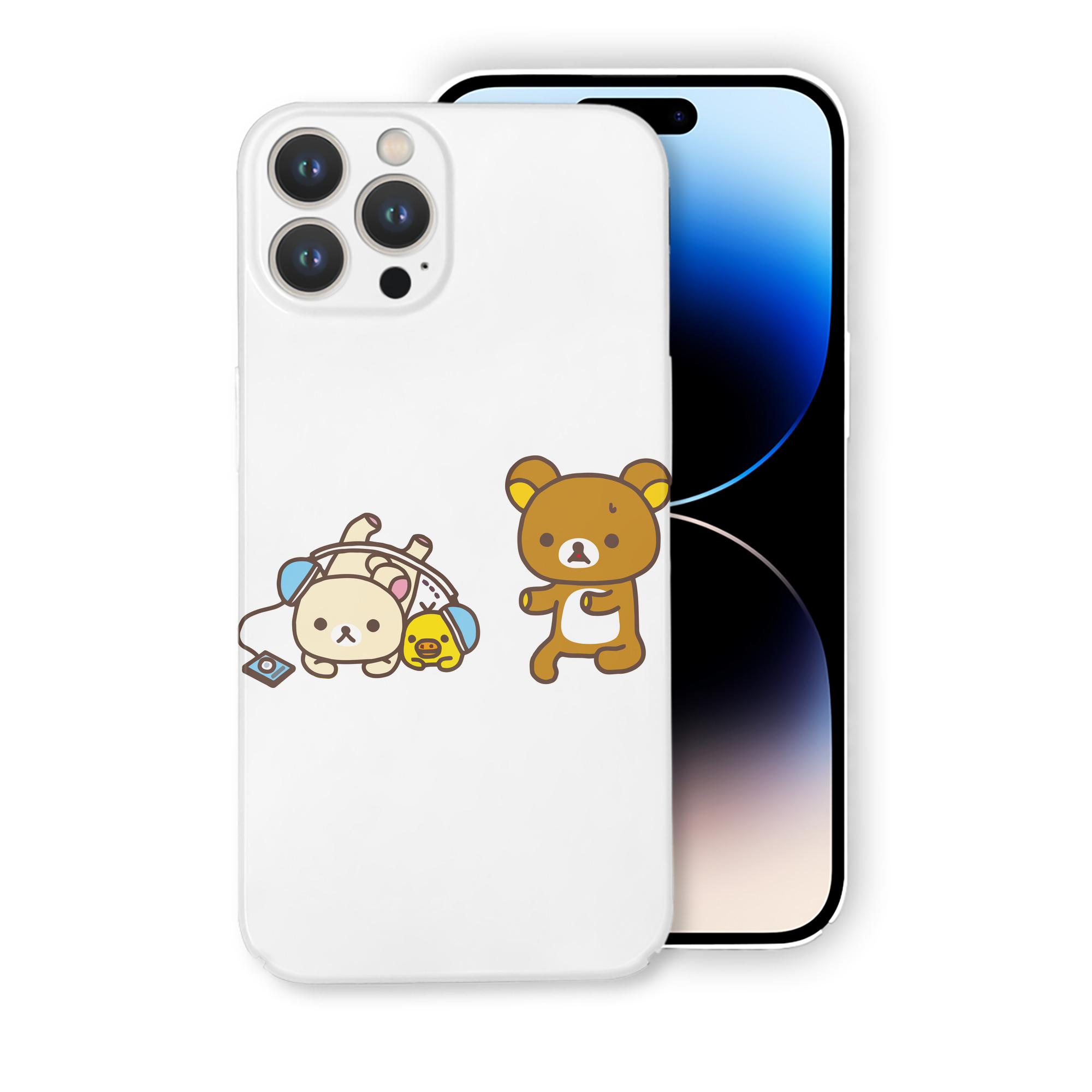 （画像用） リラックマ リラックマ キイロイトリ Rilakkuma Korilakkuma Kiiroitori 【iPhone 14シリーズ対応】ハードケース